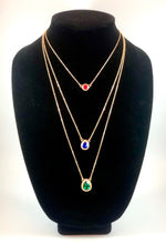 Load image into Gallery viewer, Three Layer Gemstone Necklace